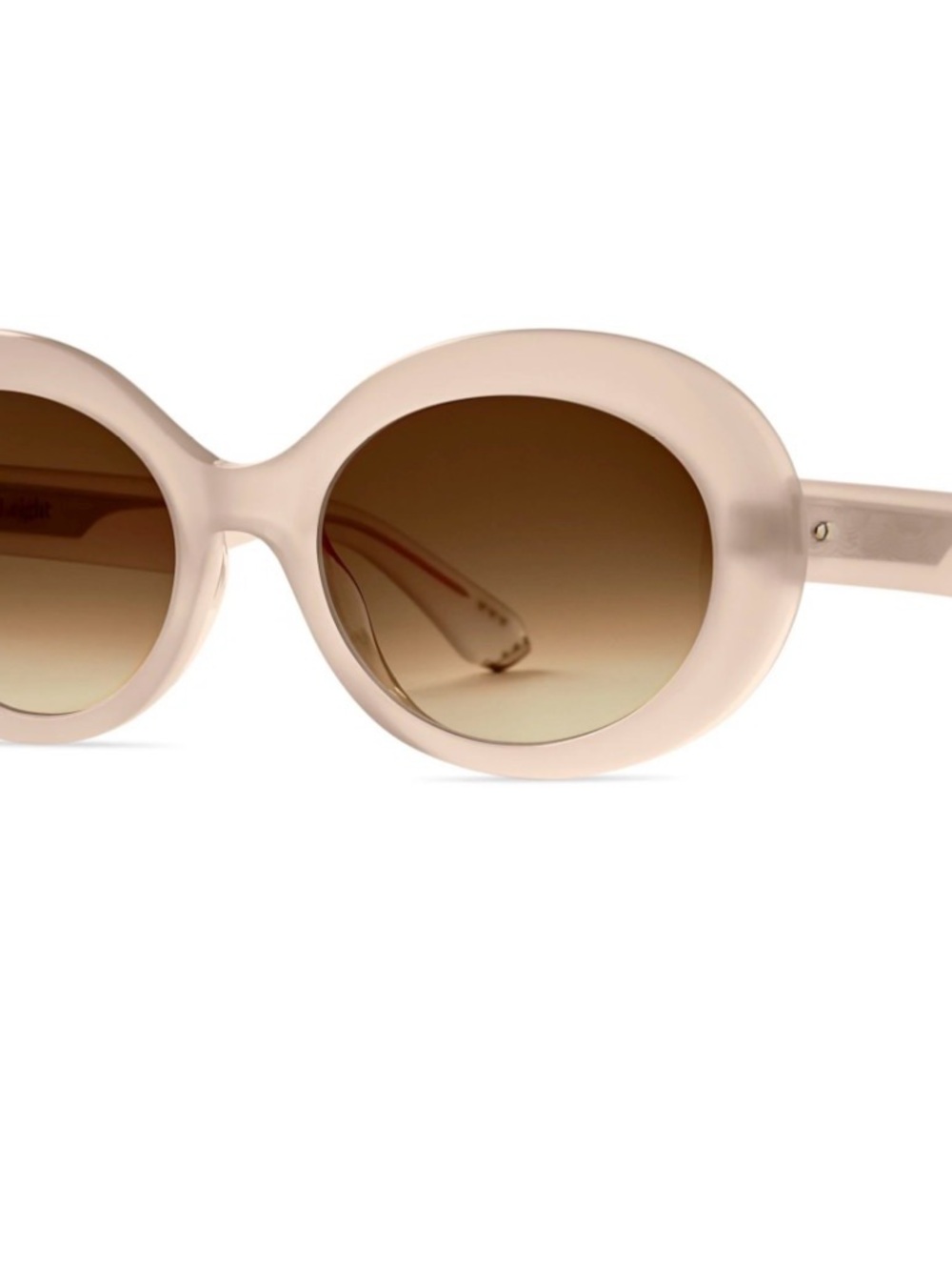 Mr Leight Portia Sunglasses in pink pearl with Brown Gradient Lenses